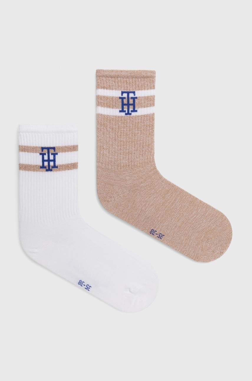 

Чорапи Tommy Hilfiger (2 броя) в бежово, Бежов