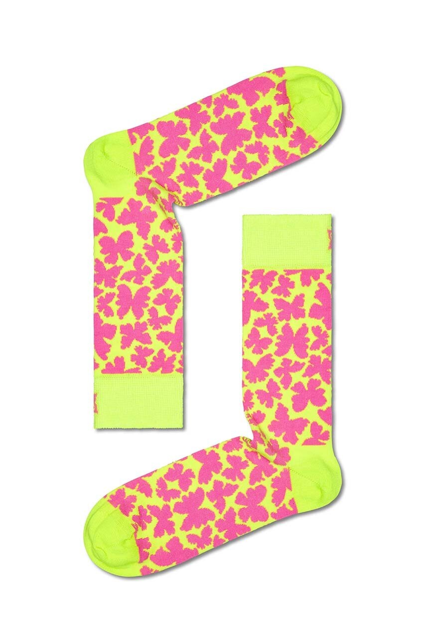 

Чорапи Happy Socks Butterfly Sock в жълто, Жълт
