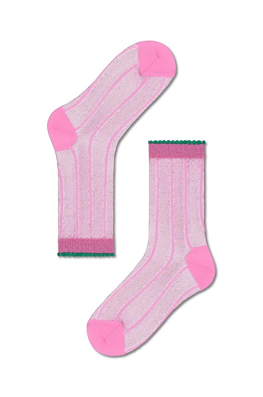 

Чорапи Happy Socks Hysteria в розово, Розов