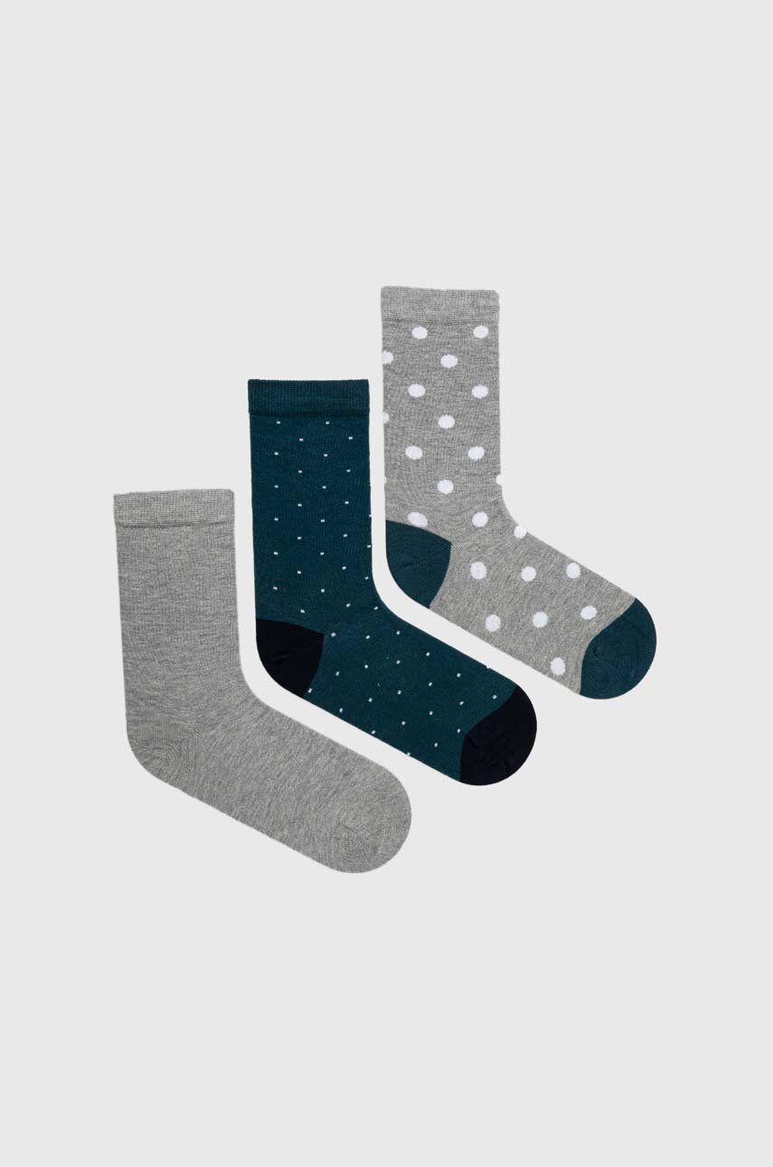 Ponožky Pepe Jeans 3-pack dámské, šedá barva - šedá - 75 % Bavlna
