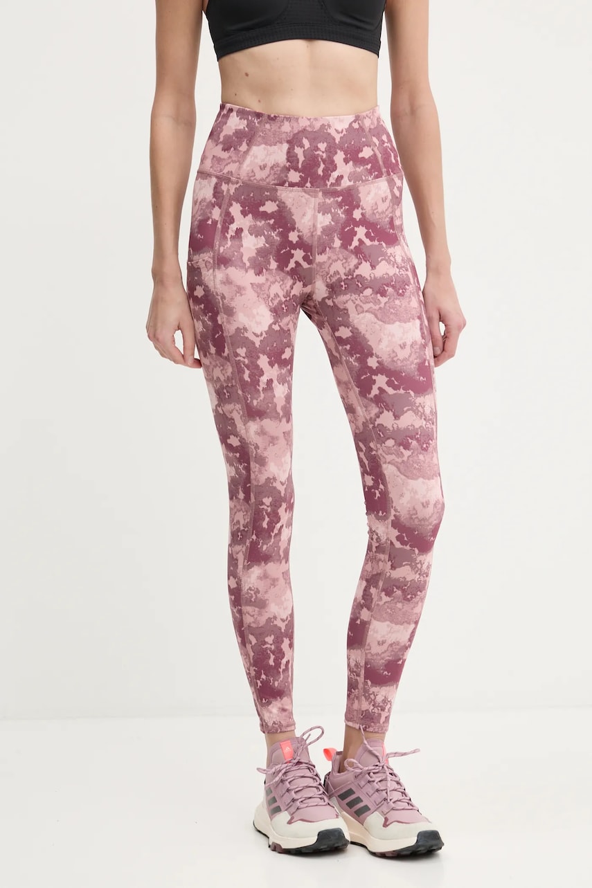Columbia leggins sport Boundless Trek femei, culoarea roz, neted, 2033514