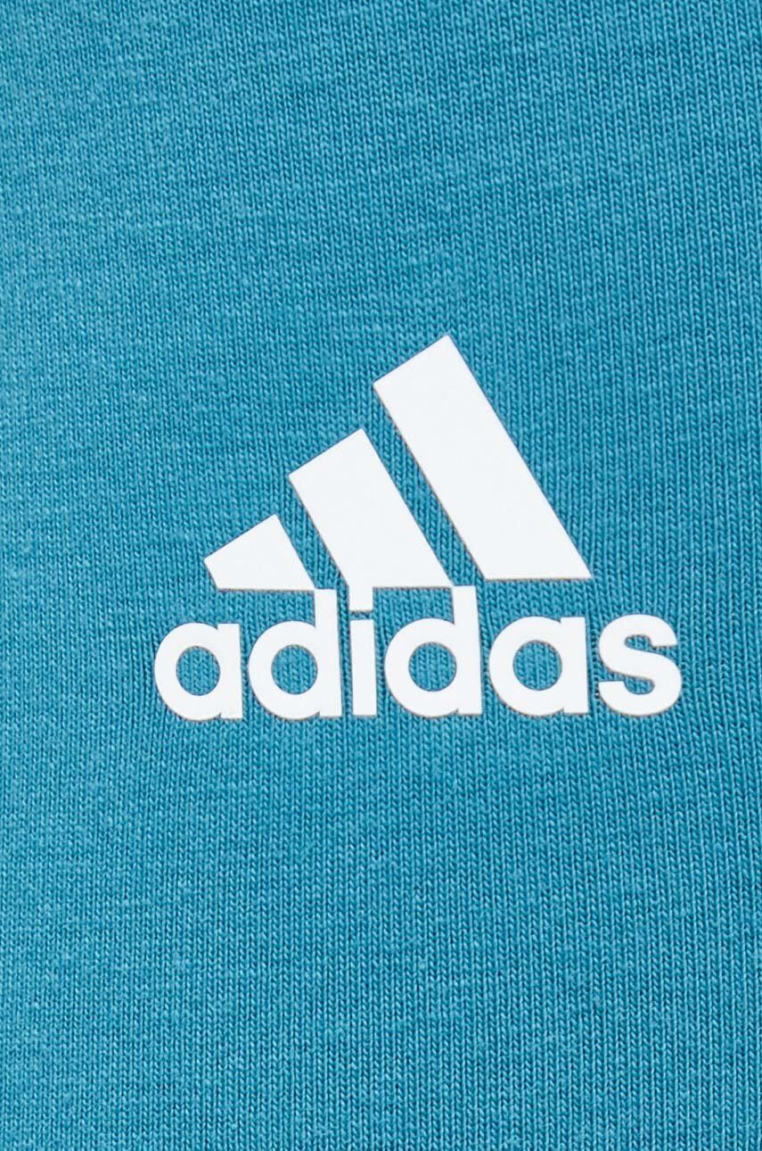 Tajice adidas za žene, boja: tirkizna, s tiskom