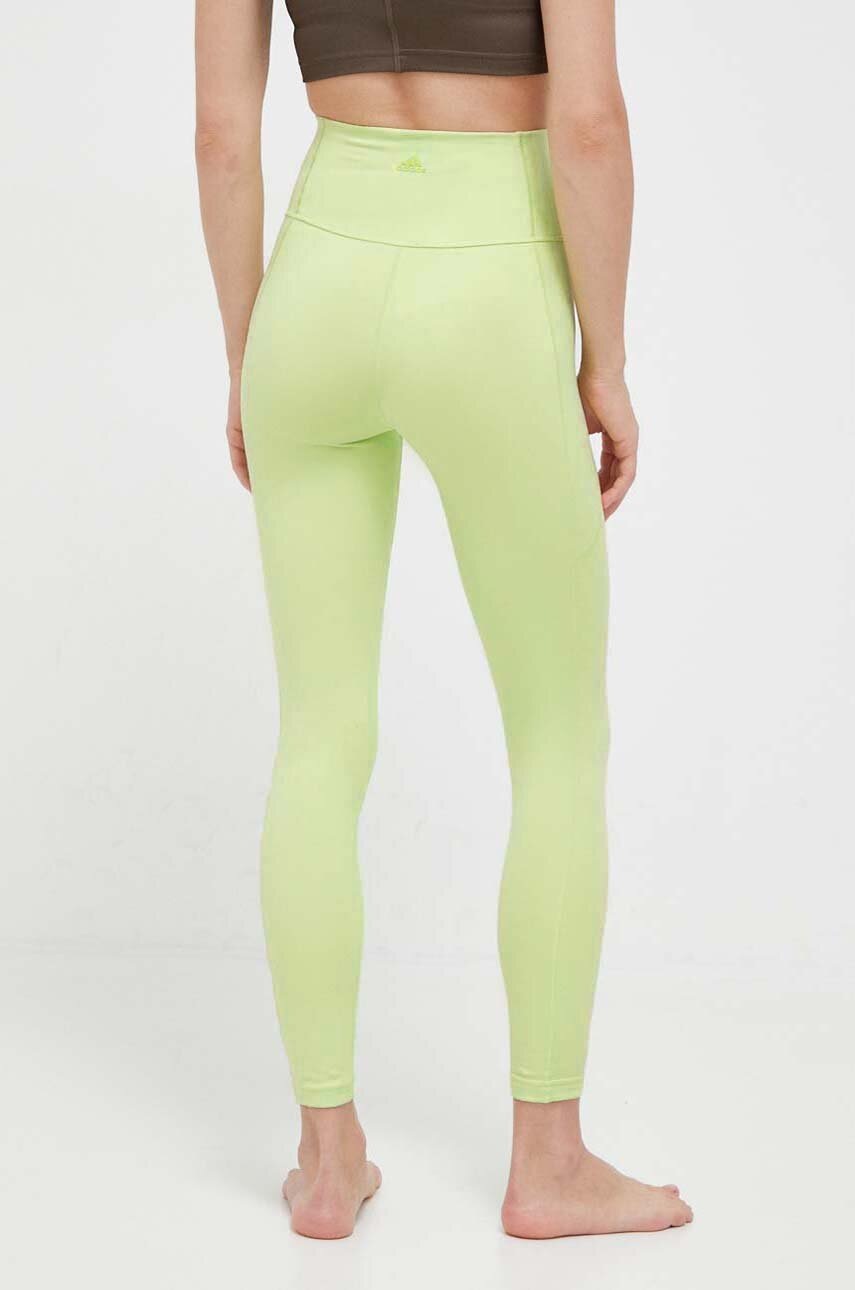 adidas Performance jóga leggings Studio zöld, sima termék 2. képe