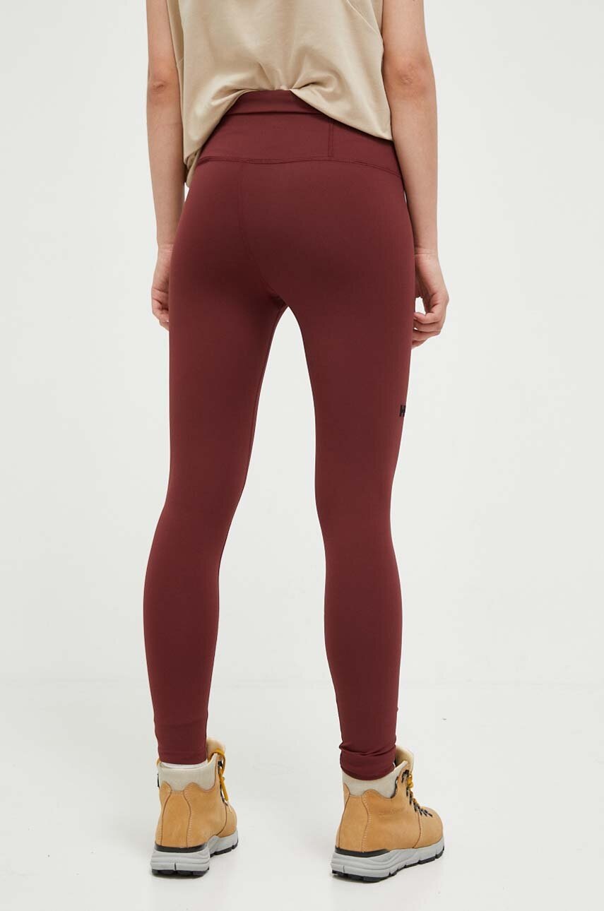 Helly Hansen sport legging Roam bordó, női, sima, 53433 termék 2. képe