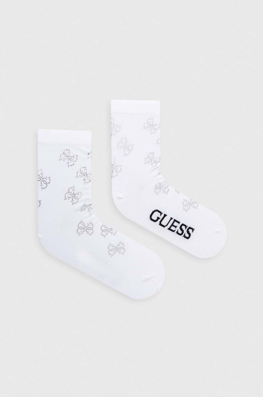 Levně Ponožky Guess dámské, bílá barva, O3YY01 KBZU0
