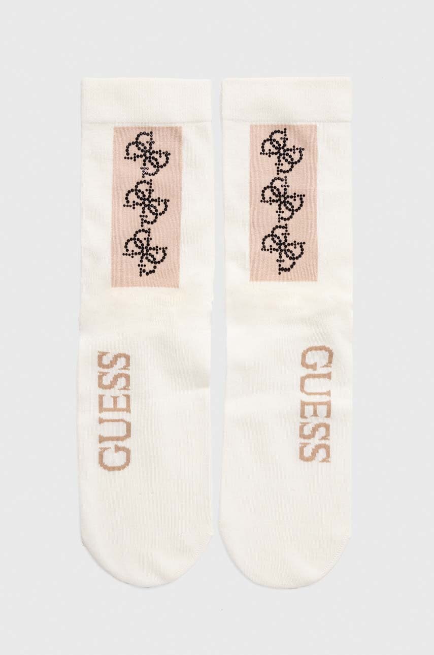 

Чорапи Guess в бежово, Бежов
