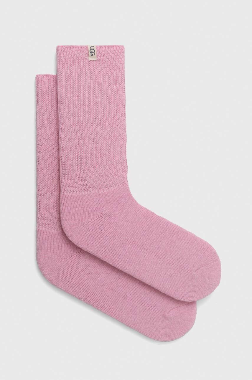 

Шкарпетки з домішкою вовни UGG колір коричневий