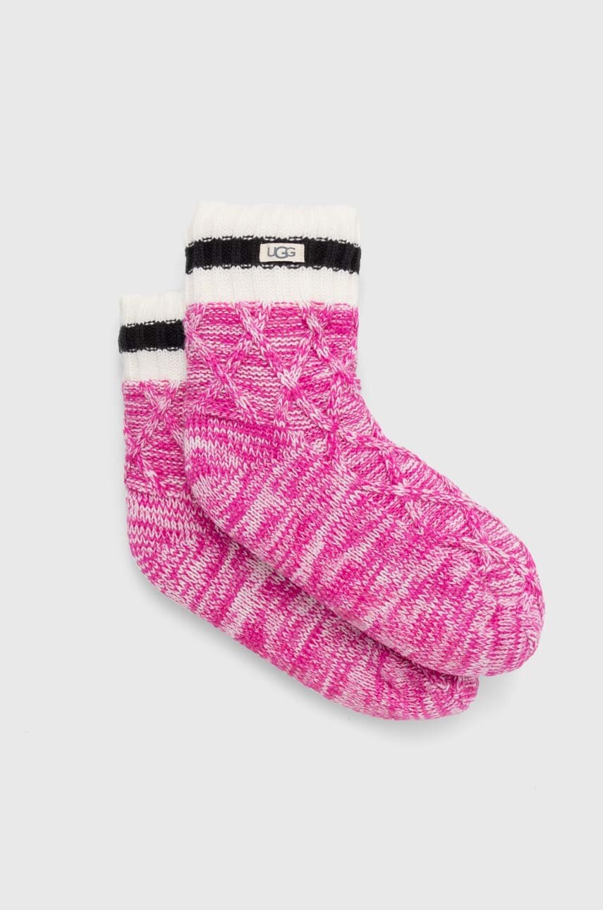 

Шкарпетки UGG жіночі колір рожевий