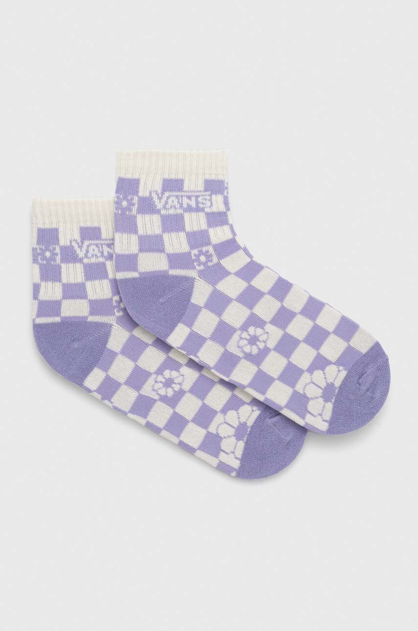Ponožky Vans dámské, fialová barva - fialová -  50 % Bavlna