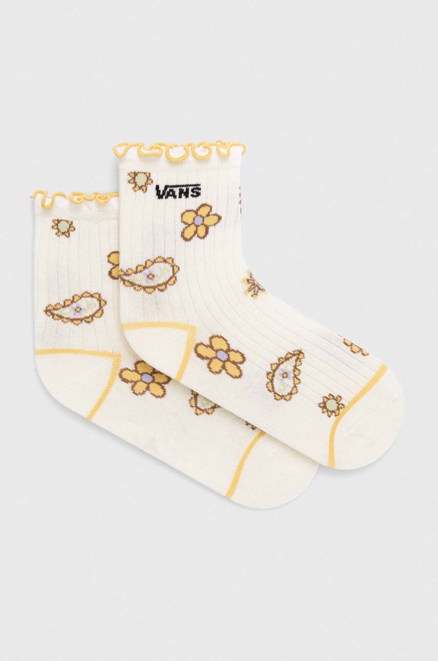 Ponožky Vans dámské, béžová barva - béžová -  61 % Bavlna