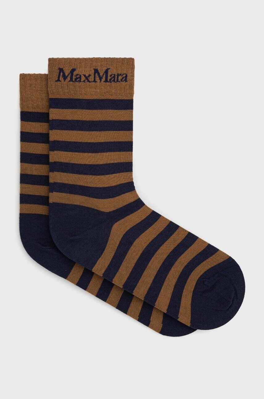 

Чорапи с кашмир Max Mara Leisure в кафяво, Кафяв