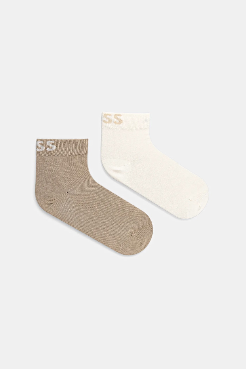 BOSS sosete 2-pack culoarea alb