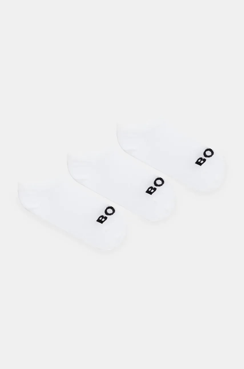 BOSS șosete 3-pack culoarea alb, 50502073
