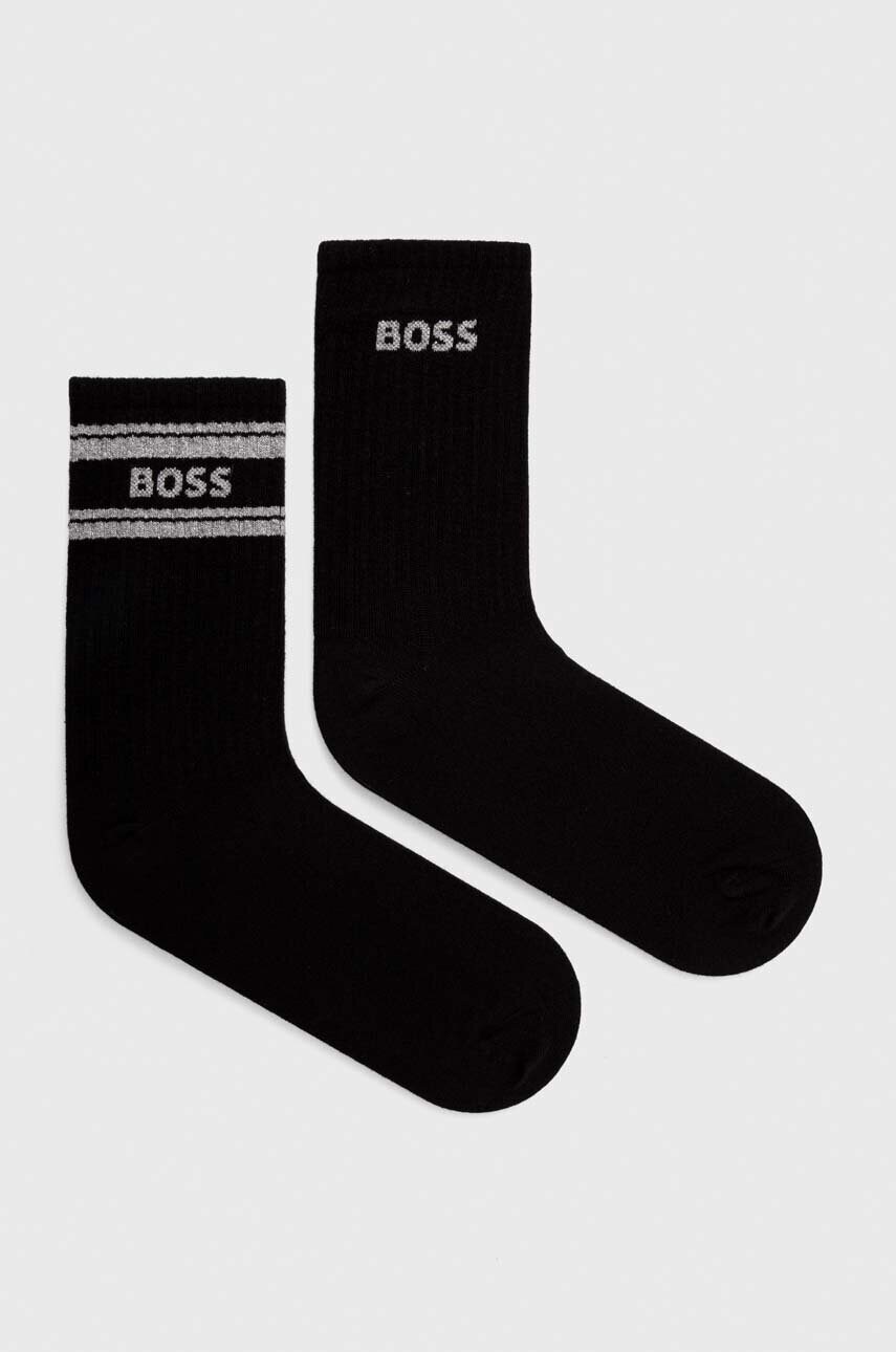 BOSS Sosete 2-pack Femei, Culoarea Negru