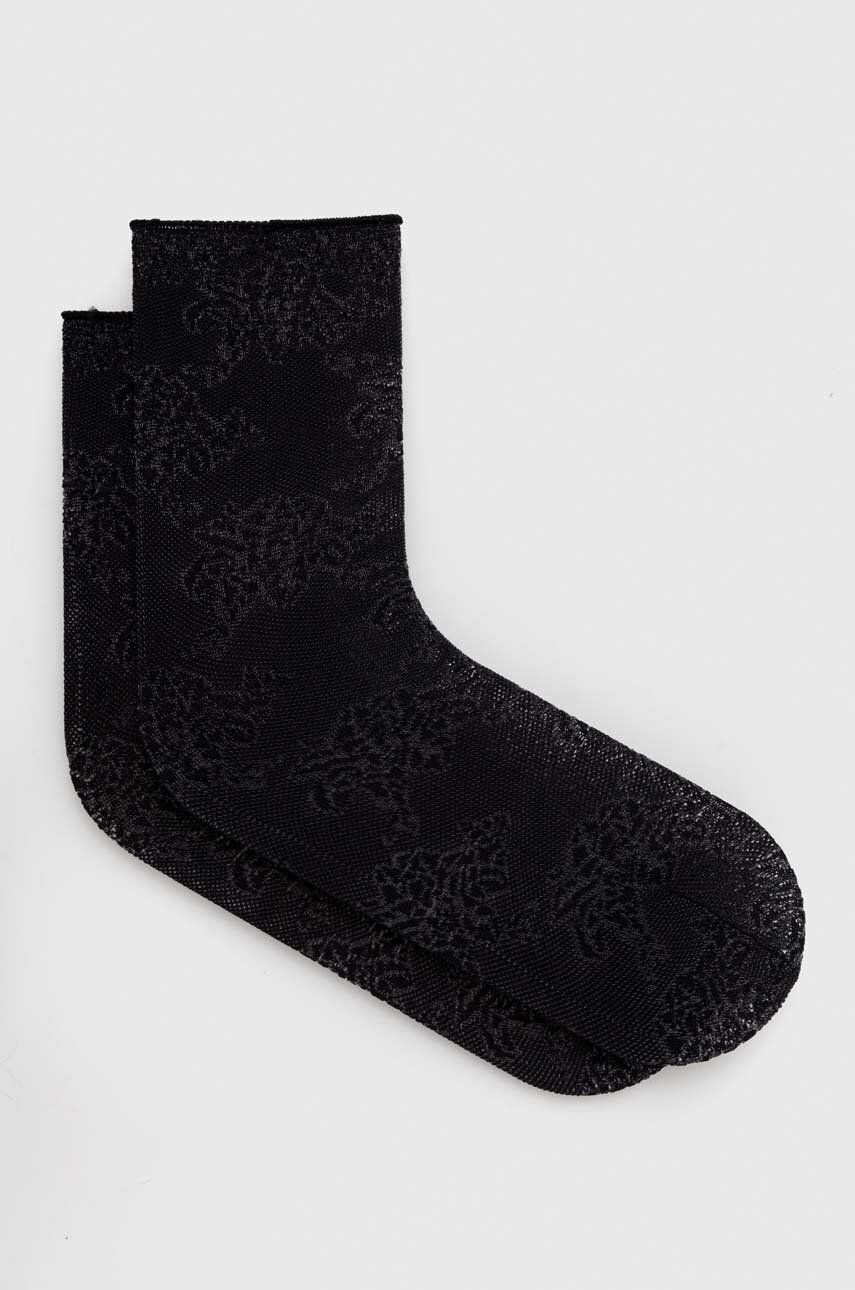 Ponožky BOSS 2-pack dámské, černá barva - černá - 100 % Polyamid