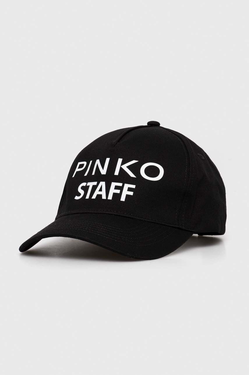 E-shop Kšiltovka Pinko černá barva, s potiskem