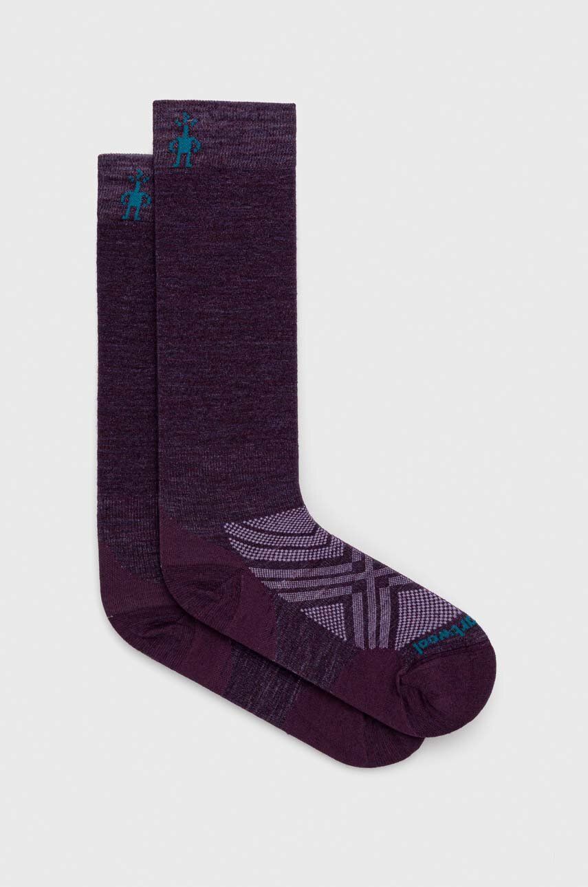Lyžařské ponožky Smartwool Ski Zero Cushion OTC - fialová - 54 % Merino vlna