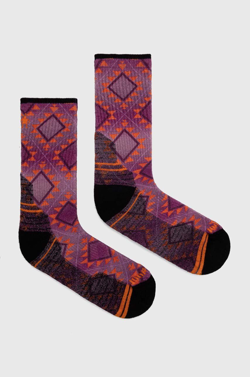 Ponožky Smartwool Hike Light Cushion Southwest Tile - fialová - 56 % Merino vlna