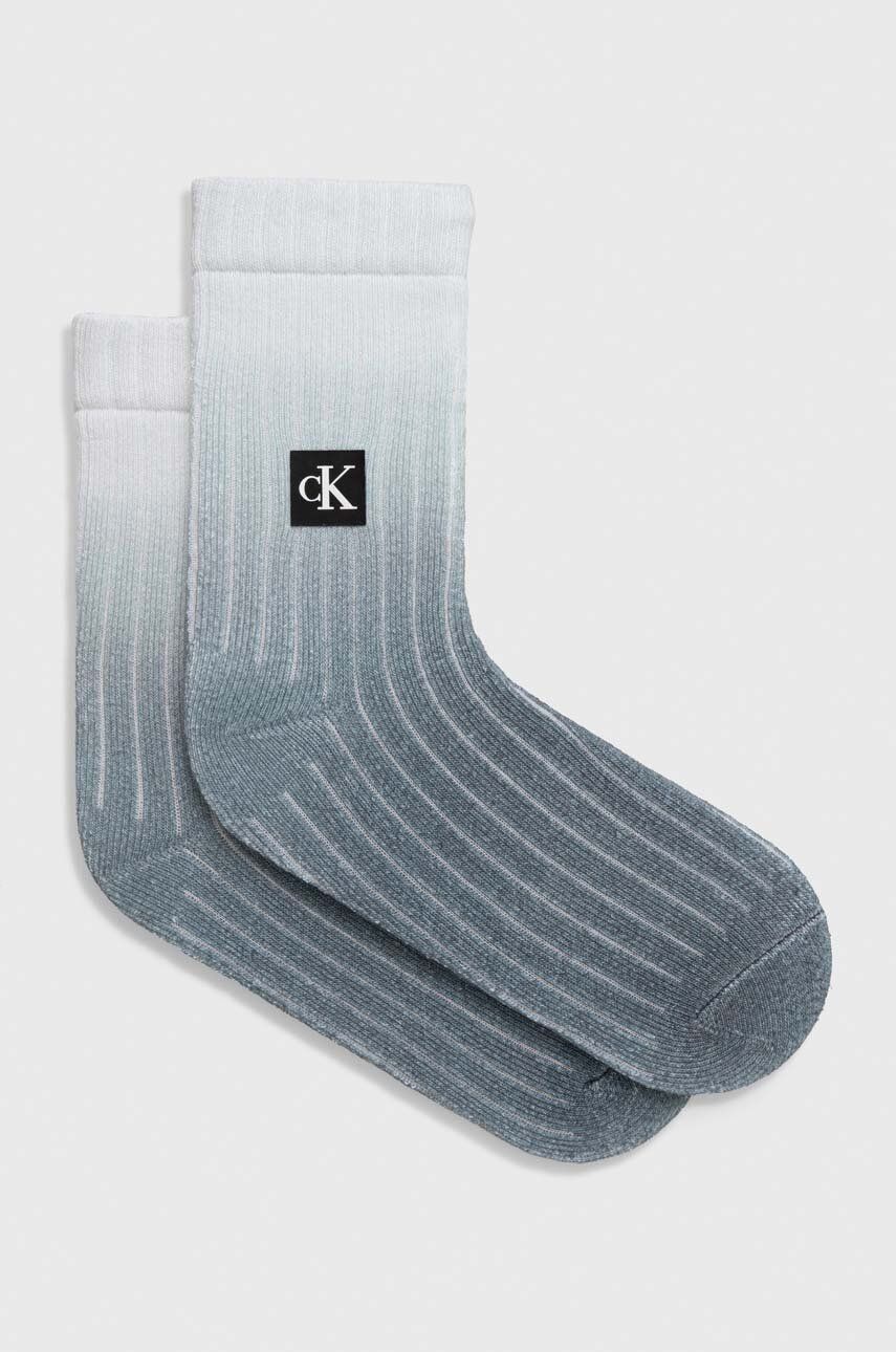 Levně Ponožky Calvin Klein Jeans dámské, šedá barva