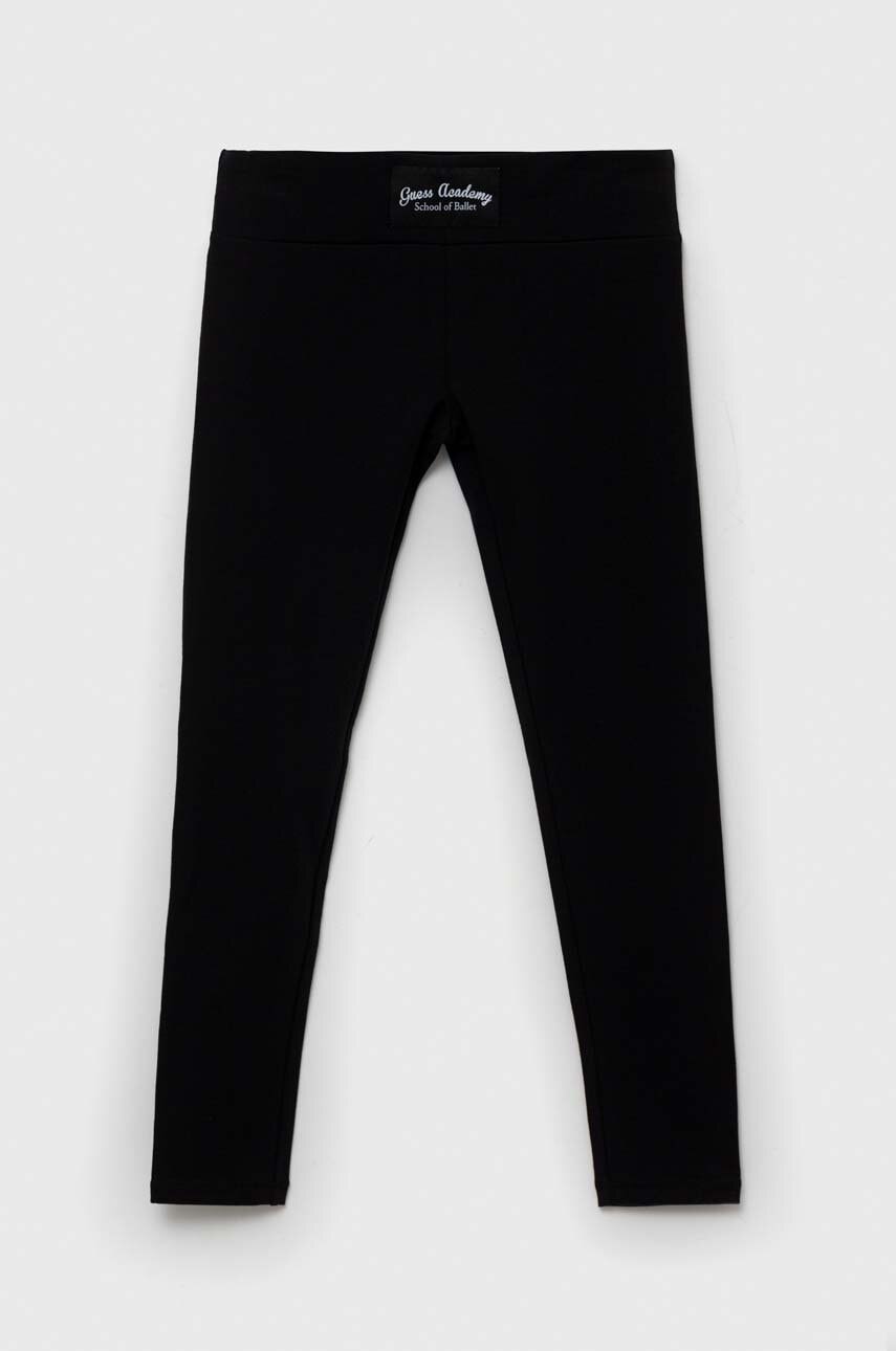 Детские леггинсы Guess цвет чёрный однотонные Детские леггинсы Guess цвет чёрный однотонные