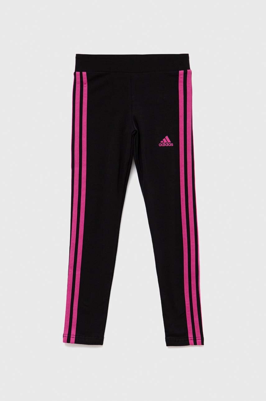 Детские леггинсы adidas цвет чёрный с аппликацией Детские леггинсы adidas цвет чёрный с аппликацией