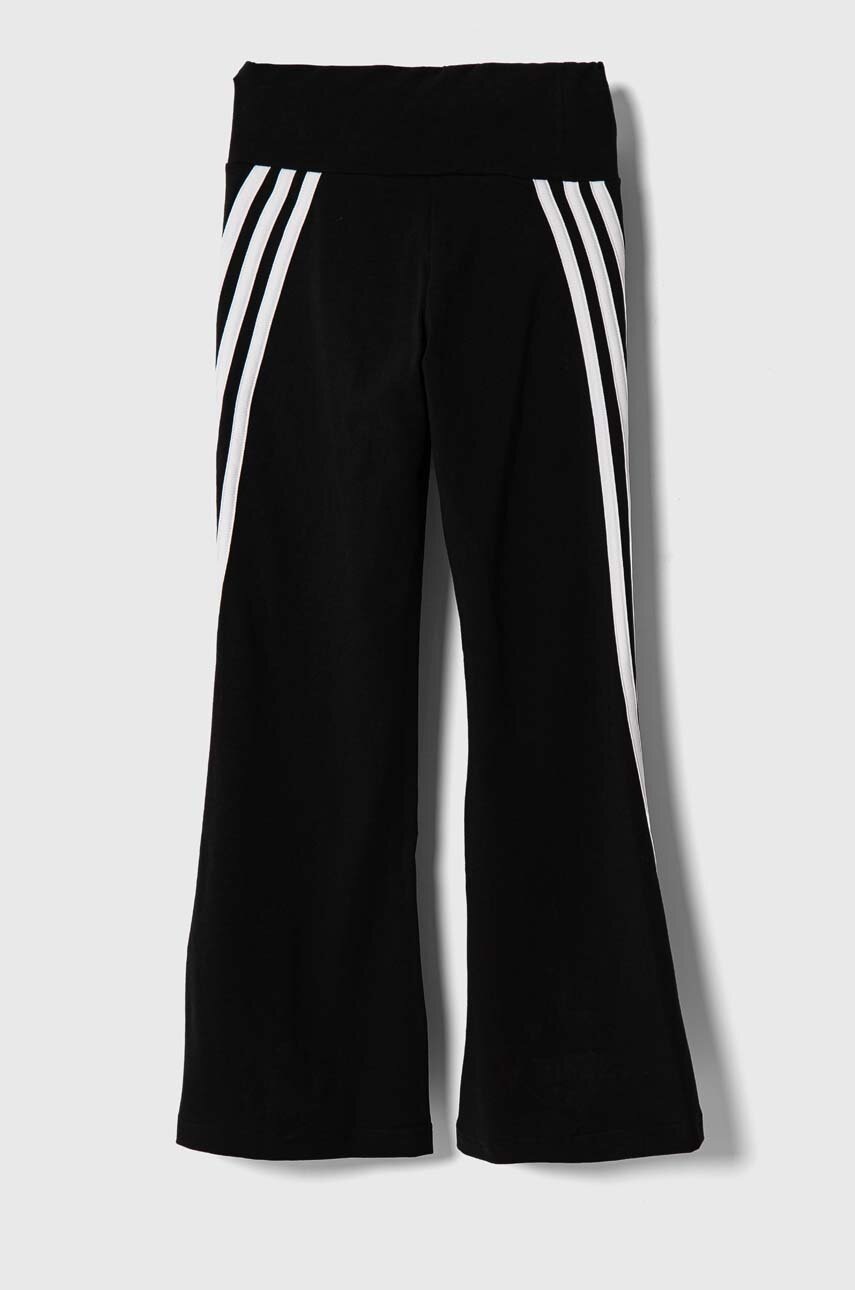 Детские леггинсы adidas цвет чёрный с аппликацией