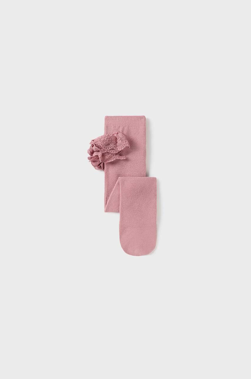 Kojenecké punčocháče Mayoral růžová barva - růžová -  78 % Bavlna