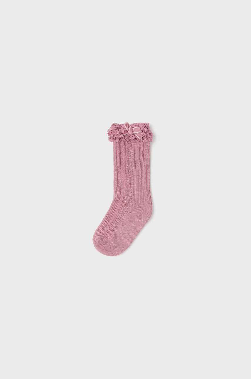 Levně Kojenecké ponožky Mayoral růžová barva