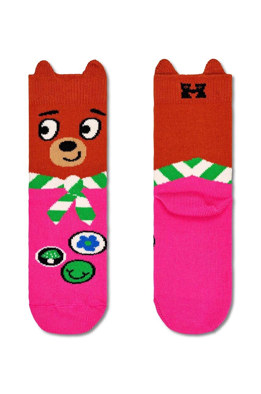 Детские носки Happy Socks Bear Scout Sock цвет фиолетовый Детские носки Happy Socks Bear Scout Sock цвет фиолетовый