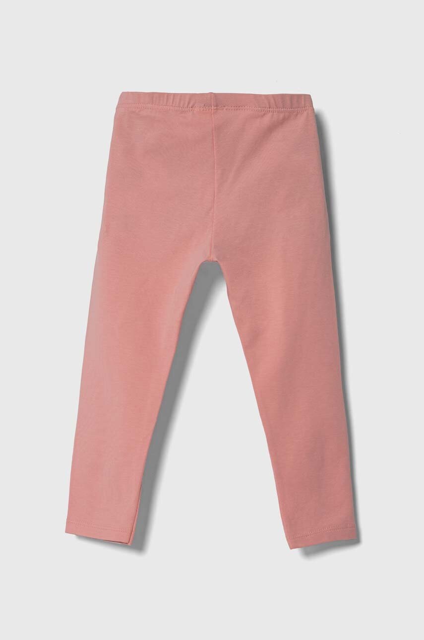 Детские леггинсы United Colors of Benetton цвет розовый однотонные