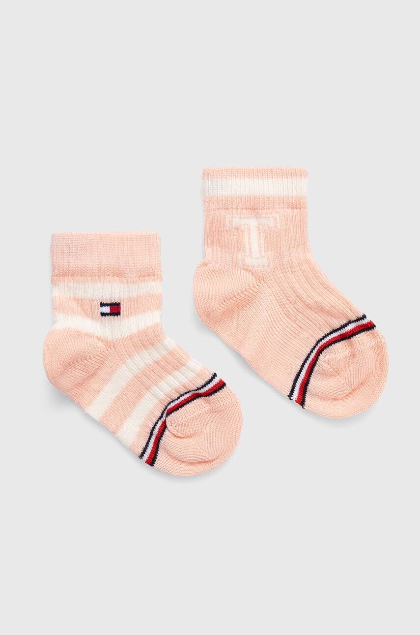 

Детски чорапи Tommy Hilfiger (2 броя) в розово, Розов