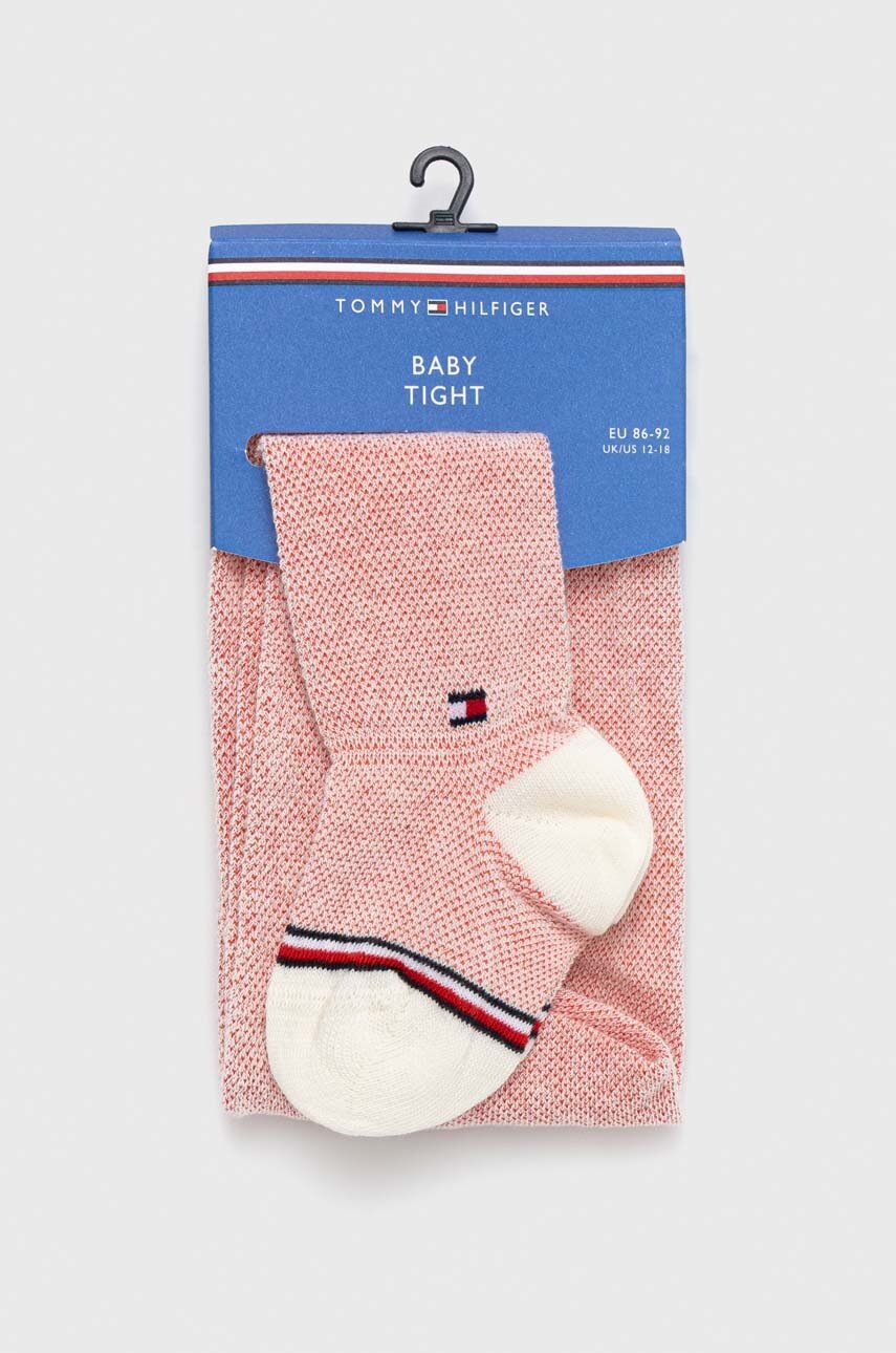

Бебешки чорапогащник Tommy Hilfiger в розово, Розов