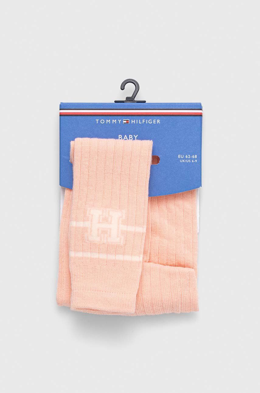 

Леггинсы для младенцев Tommy Hilfiger цвет розовый с принтом