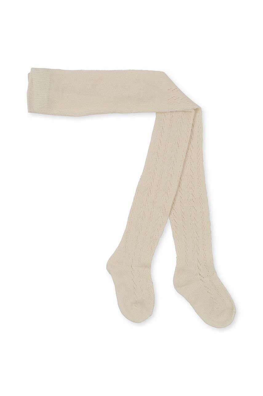 Дитячі колготки Konges Sløjd колір білий Дитячі колготки Konges Sløjd колір білий