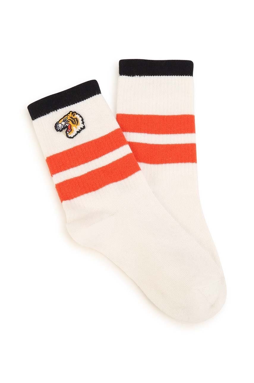 Дитячі шкарпетки Kenzo Kids колір білий Дитячі шкарпетки Kenzo Kids колір білий