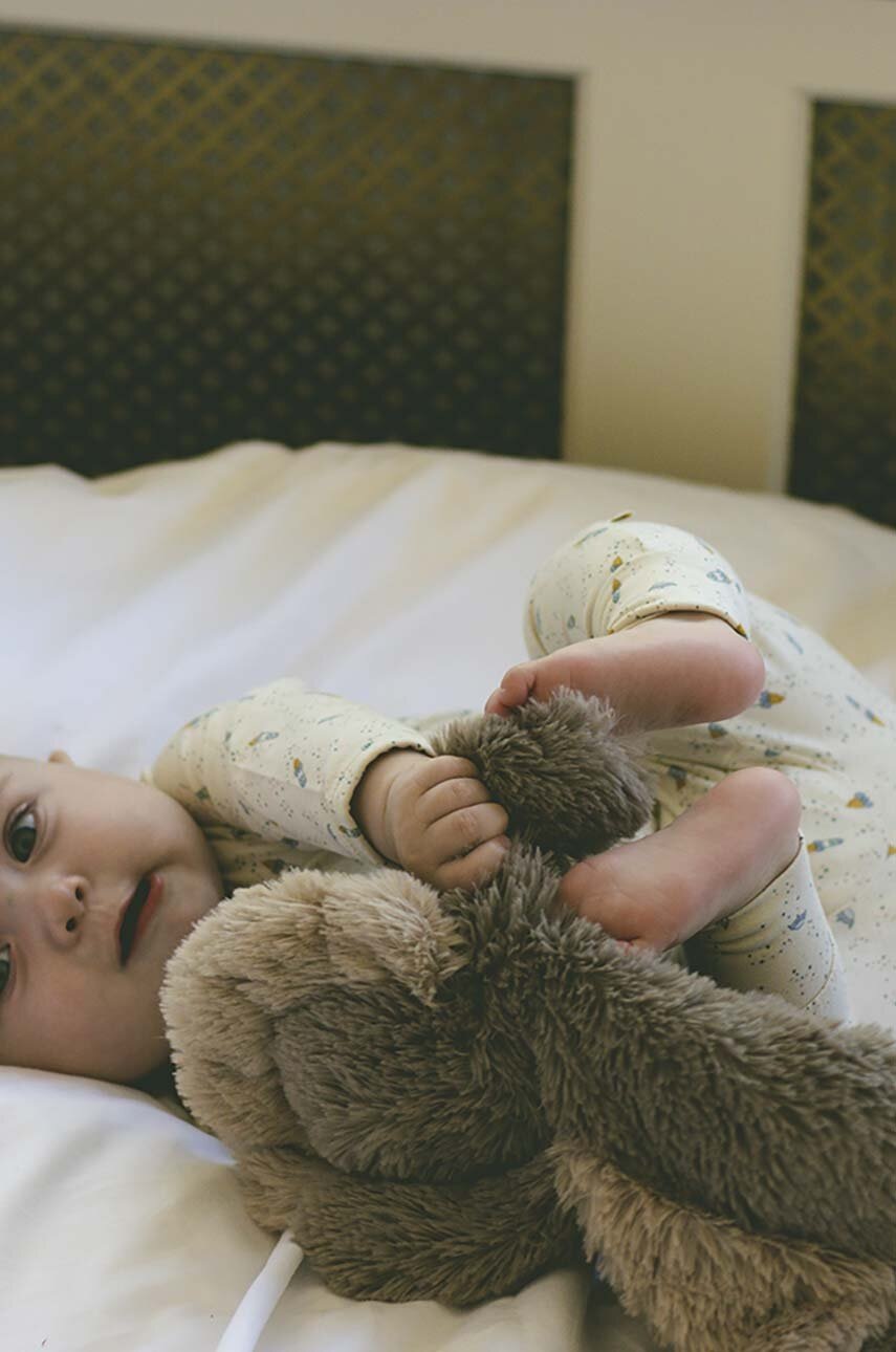 Дитячі бавовняні легінси That's mine Elois колір бежевий візерунок Дитячі бавовняні легінси That's mine Elois колір бежевий візерунок