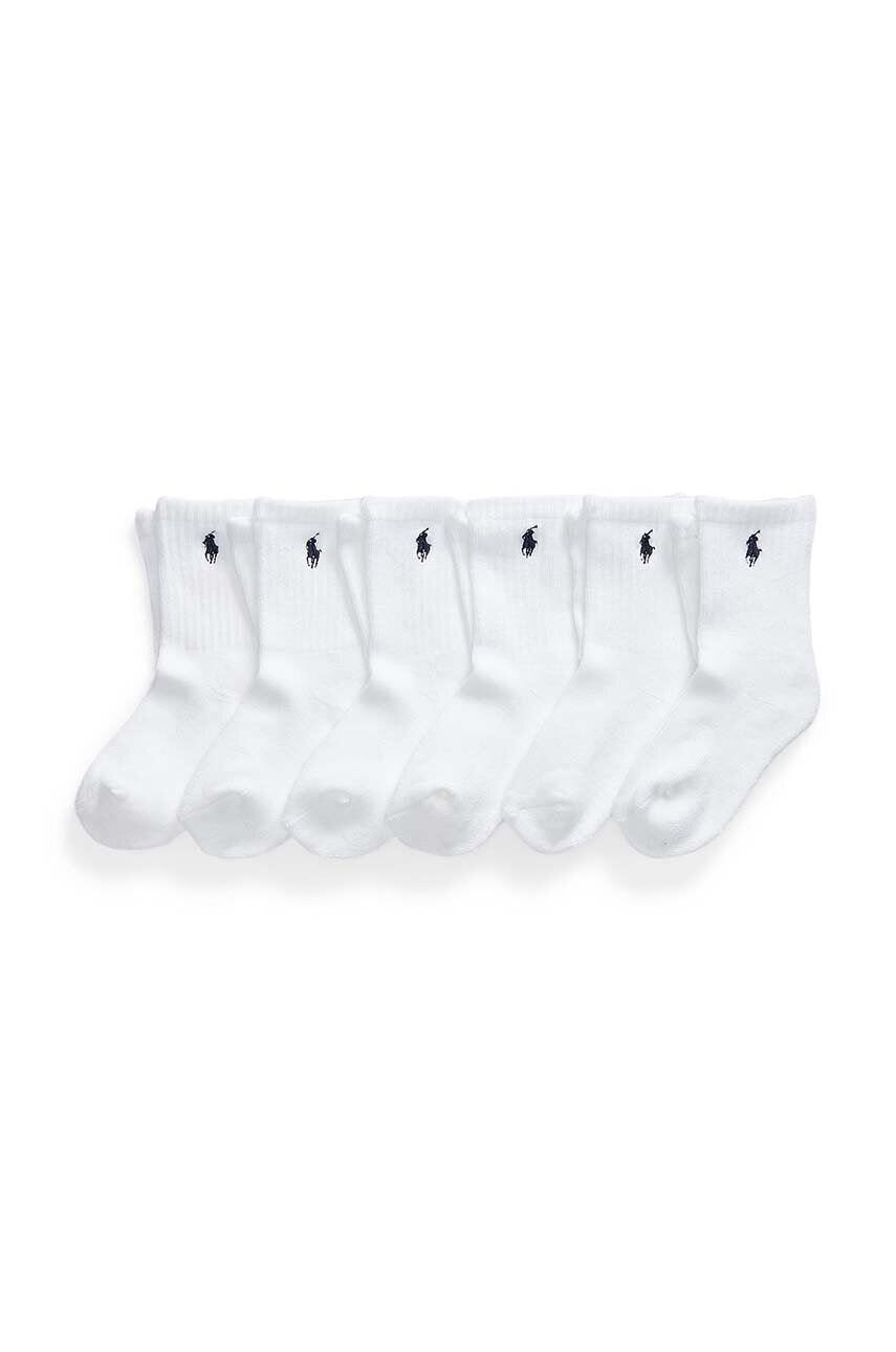 

Дитячі шкарпетки Polo Ralph Lauren 6-pack колір білий