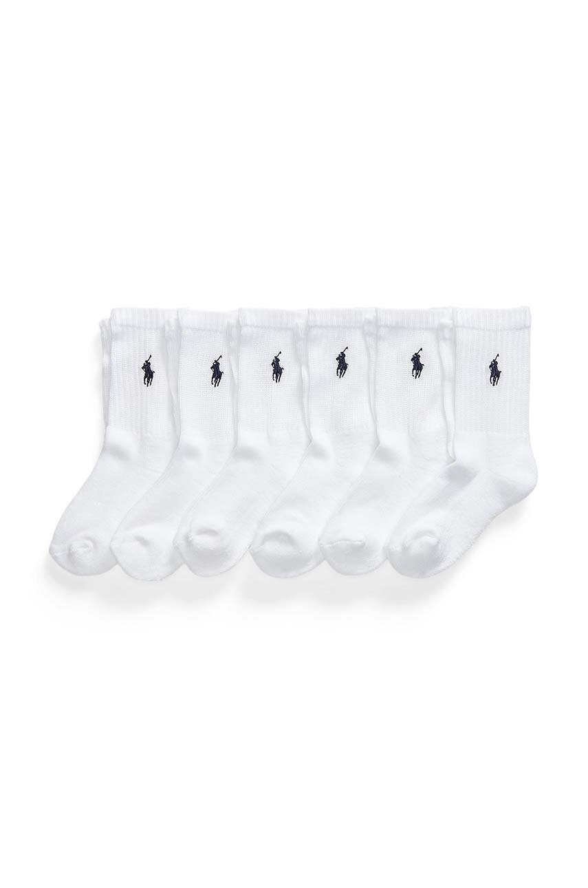 

Детские носки Polo Ralph Lauren 6 шт цвет белый