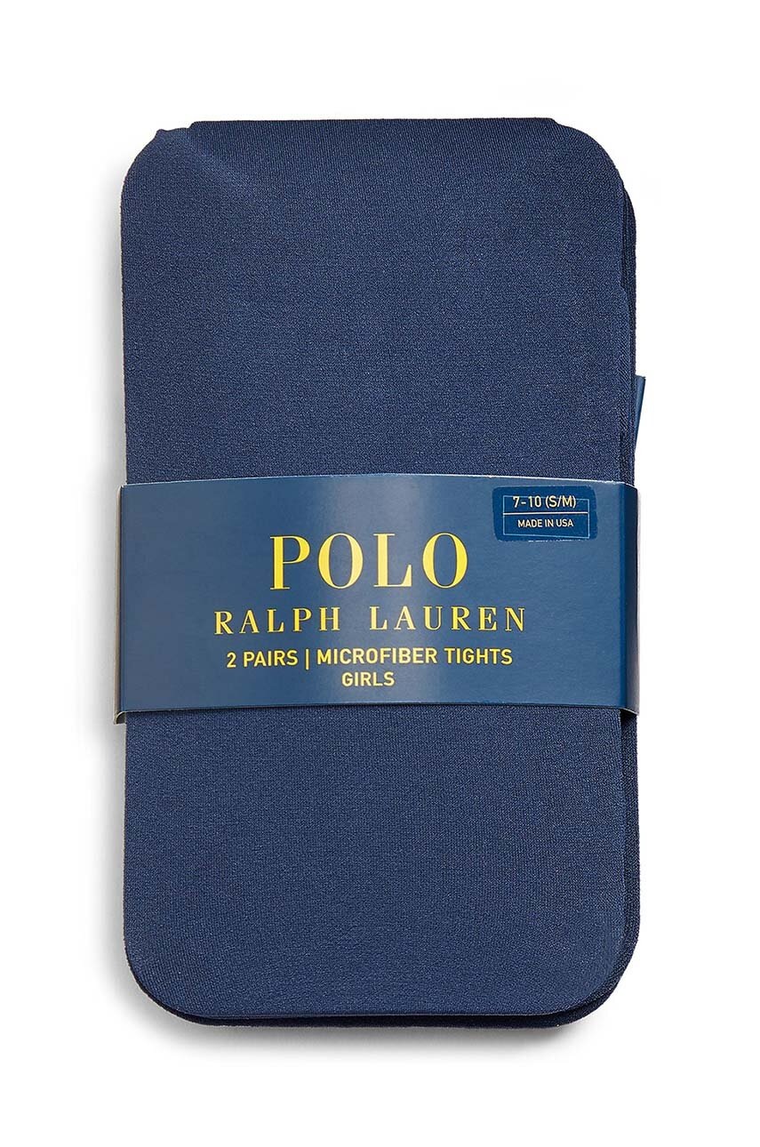 Детские колготки Polo Ralph Lauren 2 шт цвет синий Детские колготки Polo Ralph Lauren 2 шт цвет синий