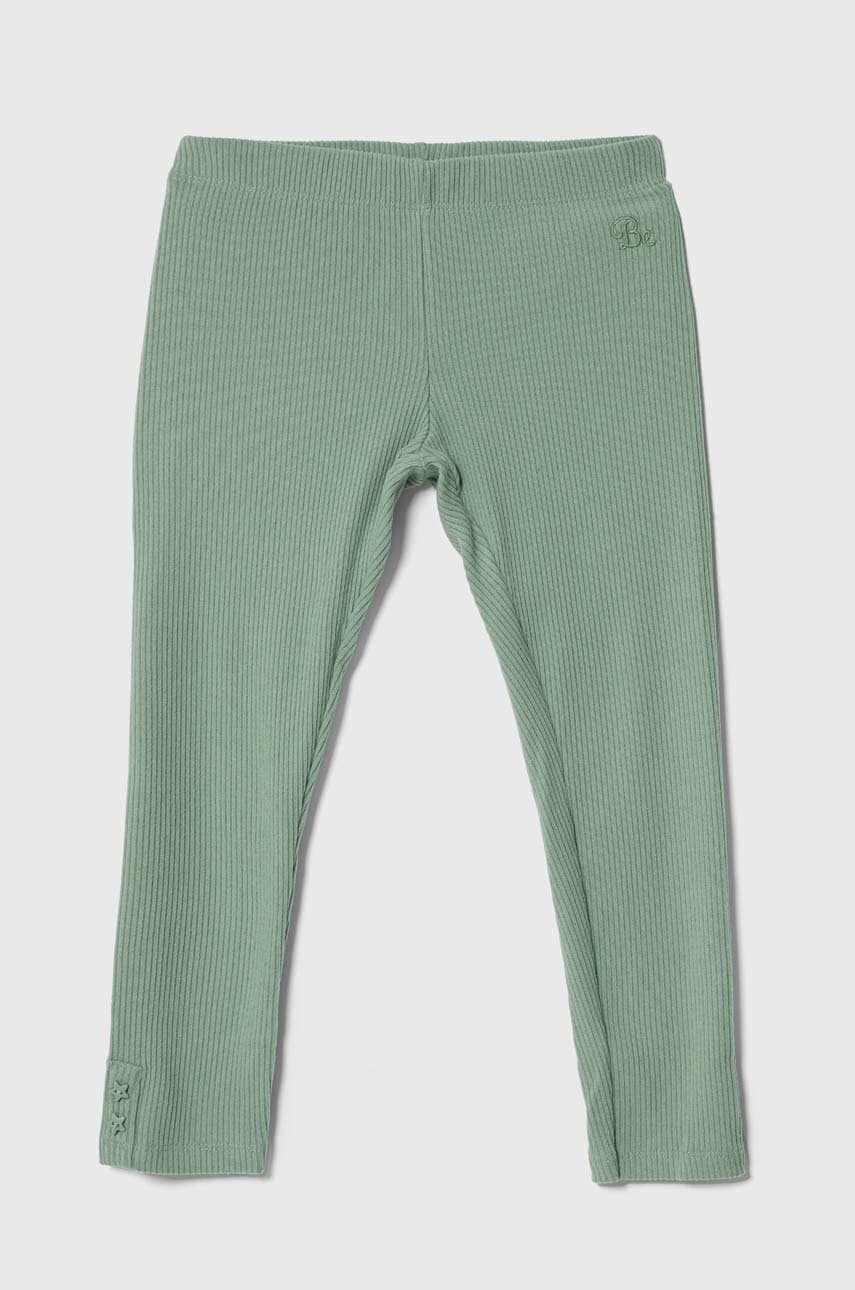 

Детские леггинсы United Colors of Benetton цвет зелёный однотонные