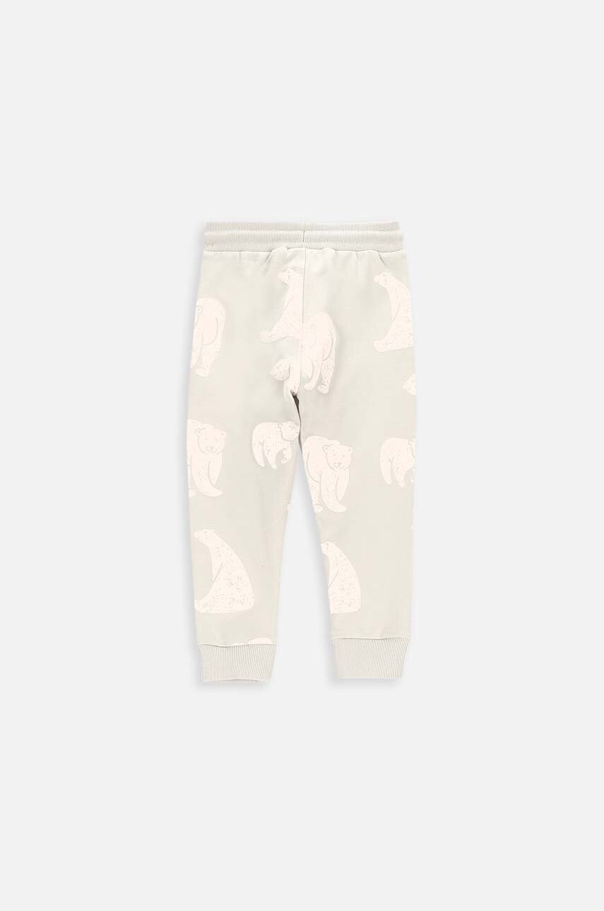Детские спортивные штаны Coccodrillo ZC3122701SBN цвет бежевый с принтом