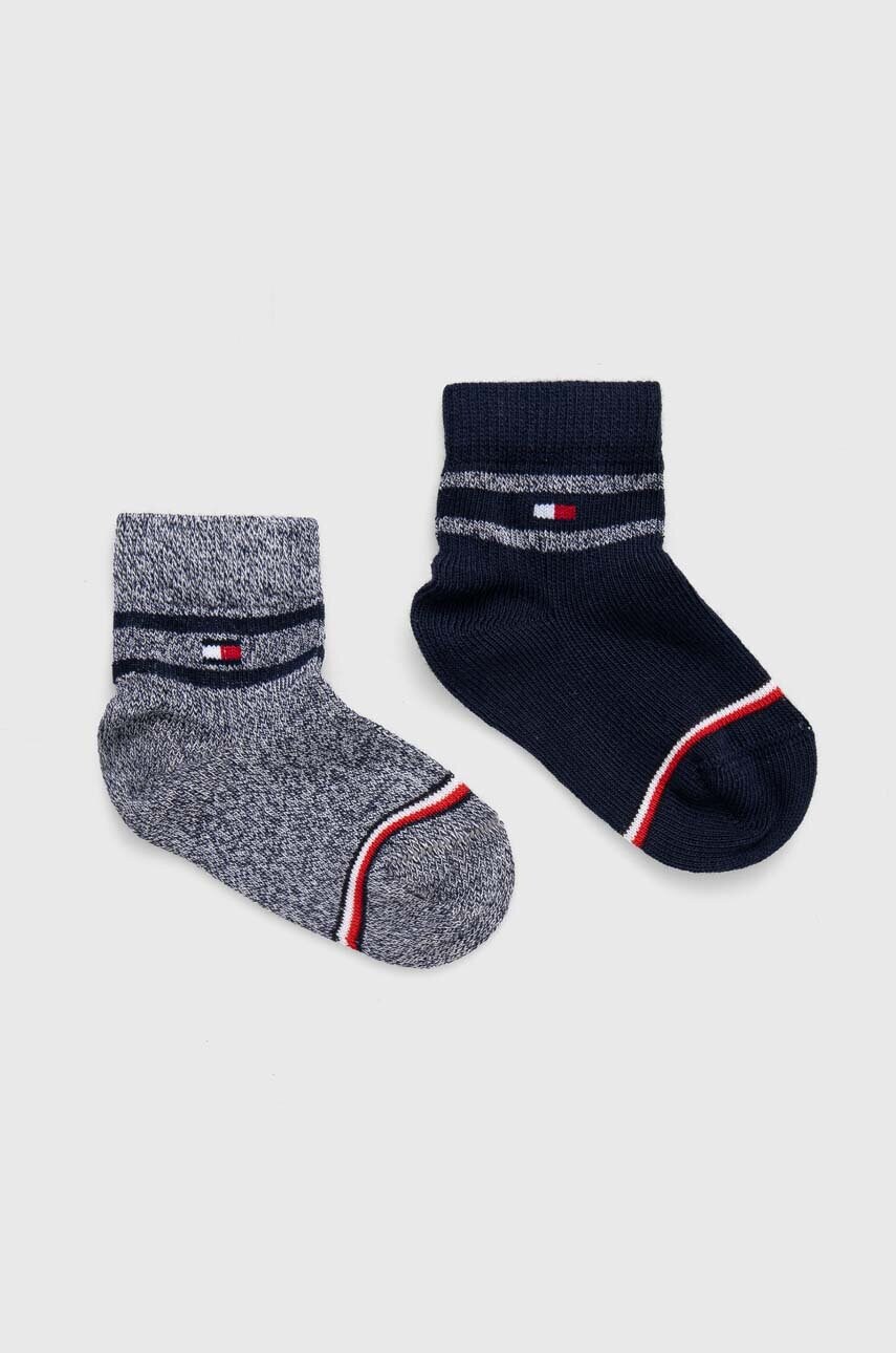 

Дитячі шкарпетки Tommy Hilfiger 2-pack колір синій