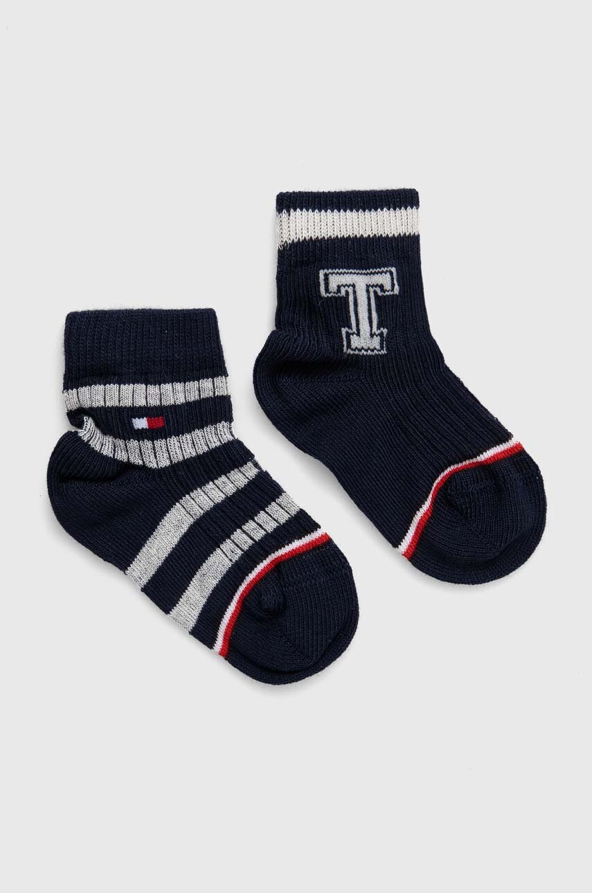 

Детски чорапи Tommy Hilfiger (2 броя) в тъмносиньо, Тъмносин
