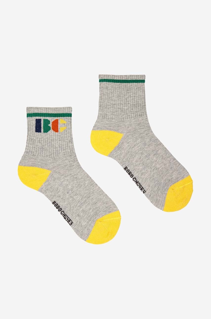 Детские носки Bobo Choses цвет серый Детские носки Bobo Choses цвет серый