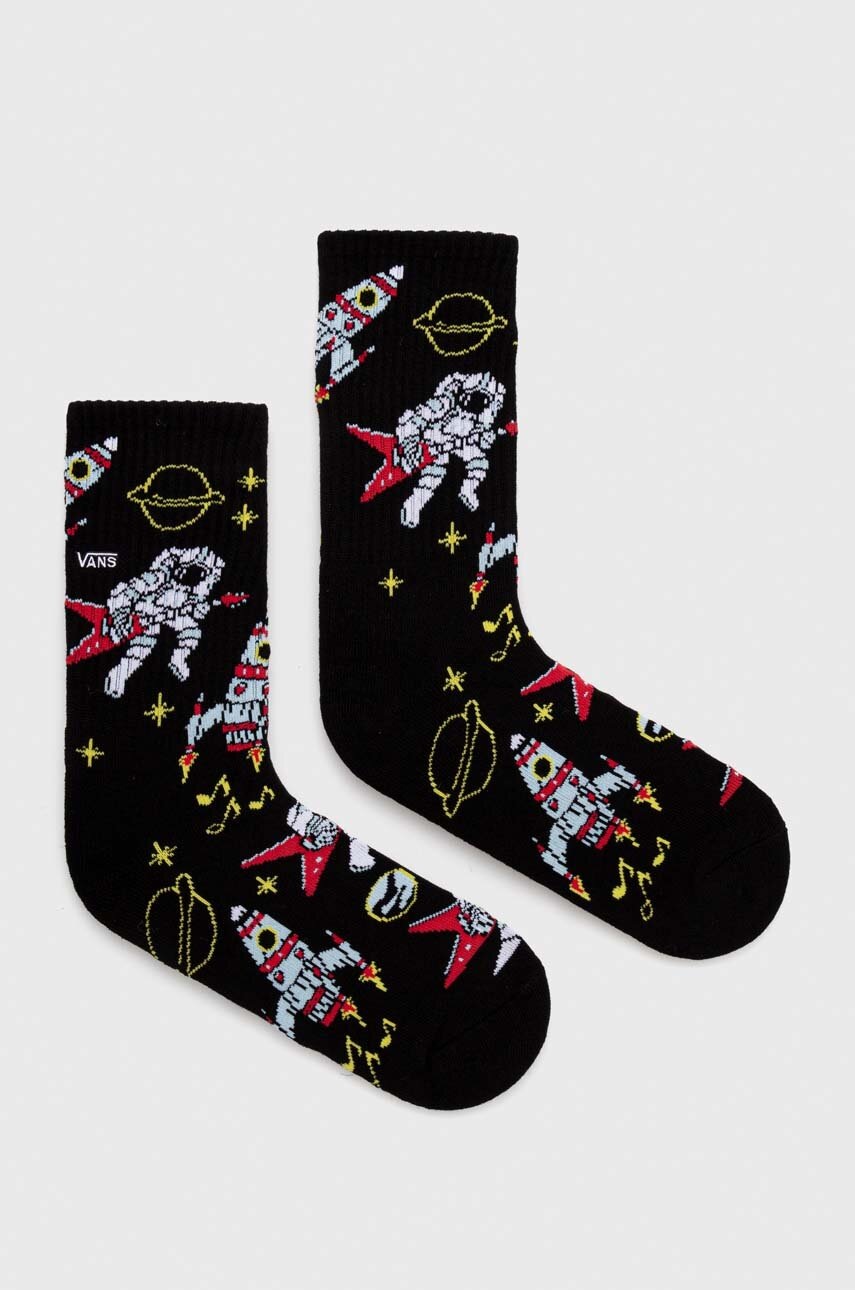 

Дитячі шкарпетки Vans VN000CAQBLK1 DJ ROCKET JAM CREW SOCK колір чорний