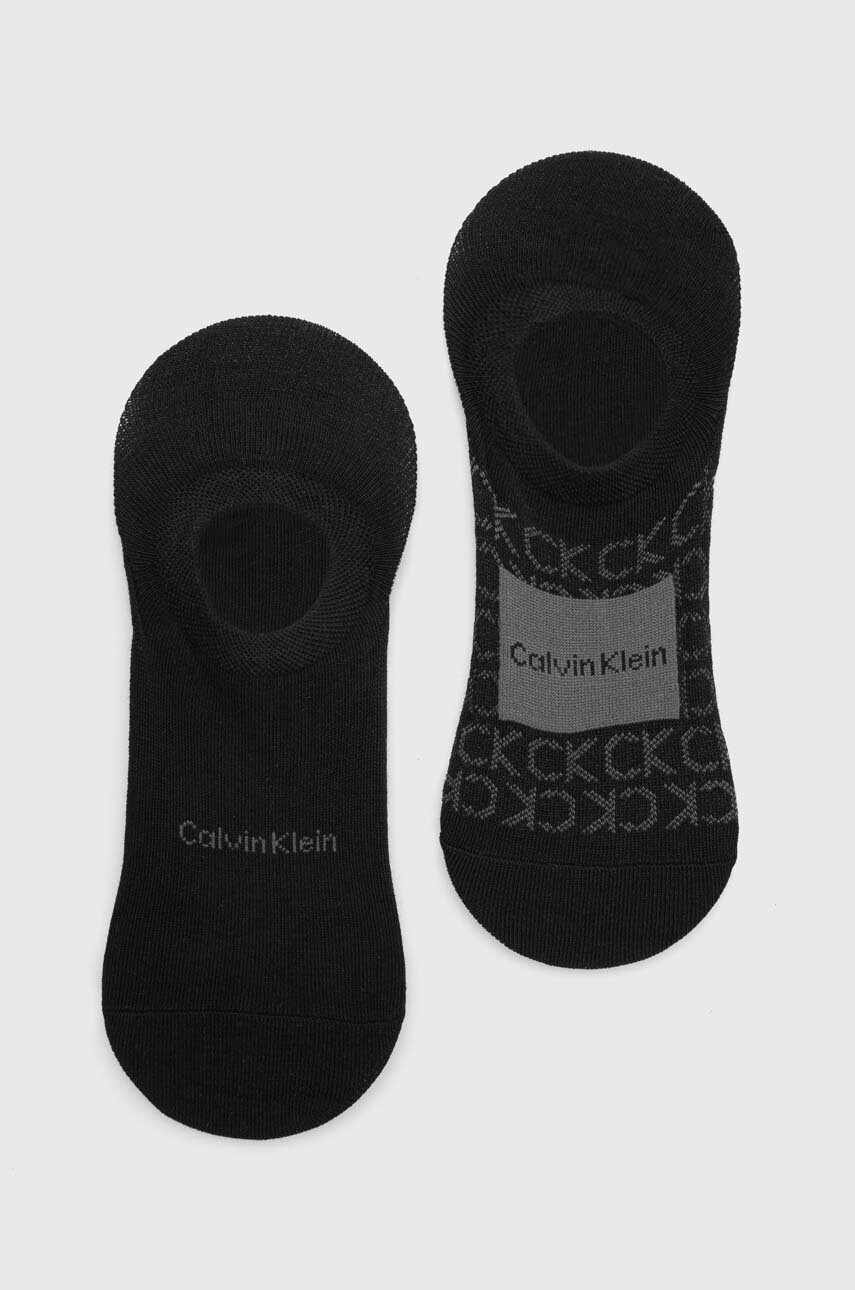 

Чорапи Calvin Klein (2 броя) в черно, Черен