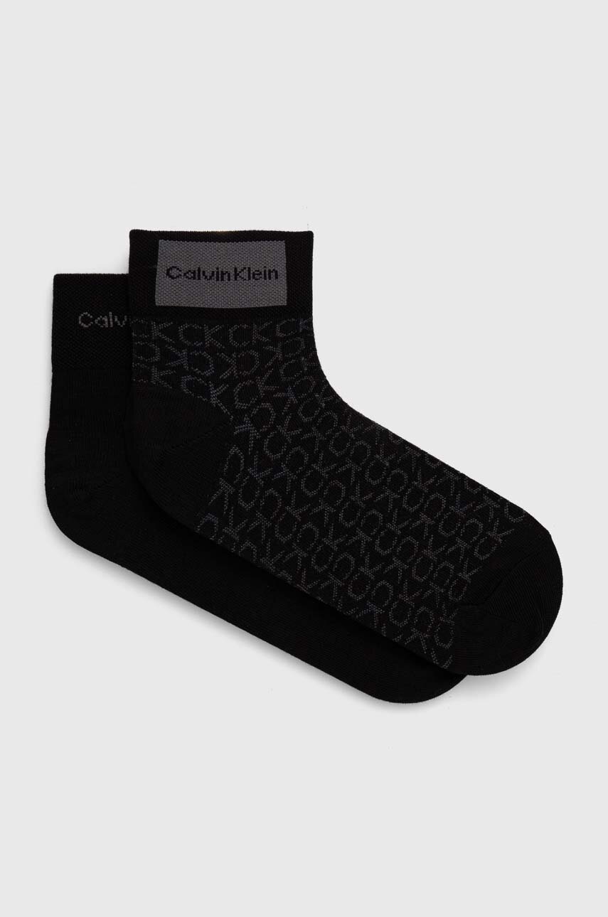 

Чорапи Calvin Klein (2 броя) в черно, Черен
