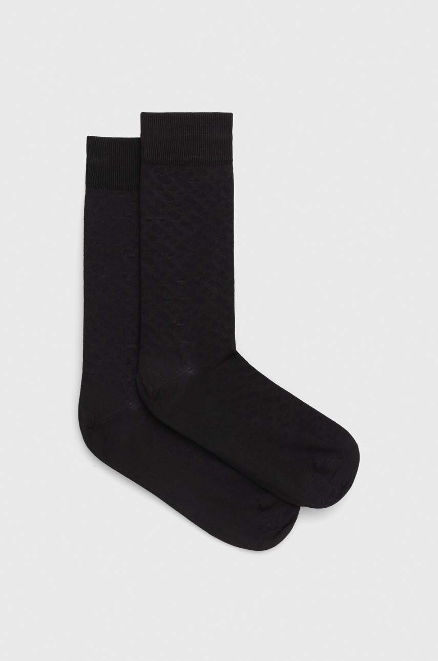 Ponožky BOSS pánské, černá barva - černá -  60 % Viskóza