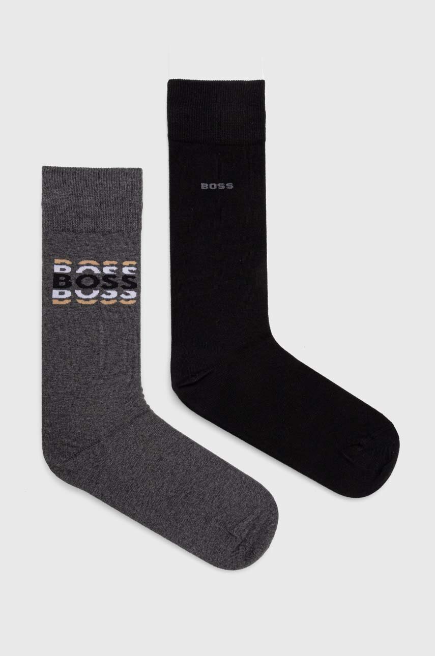 

Шкарпетки BOSS 2-pack чоловічі колір чорний