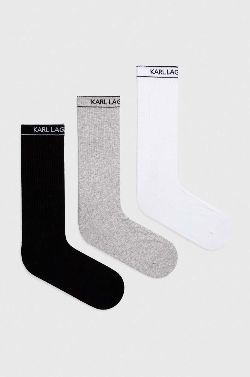 Ponožky Karl Lagerfeld 3-pack pánské - vícebarevná -  70 % Organická bavlna